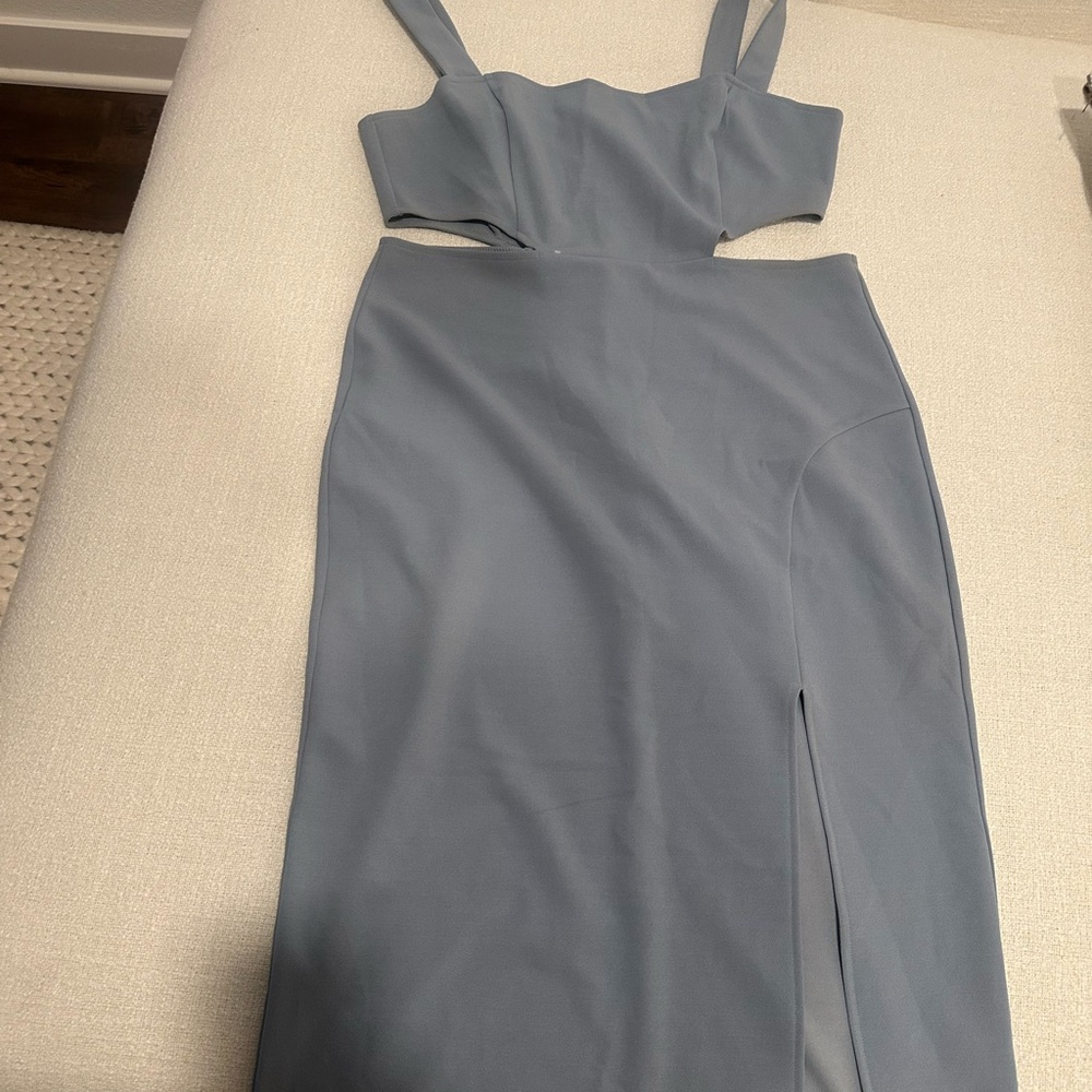 Cider Blue Sheath Cocktail Dress